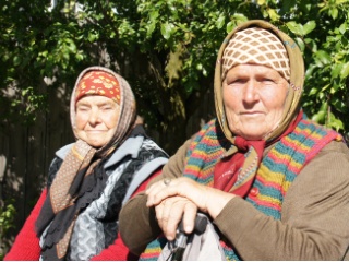 Dorfbewohnerinnen in Corbasca